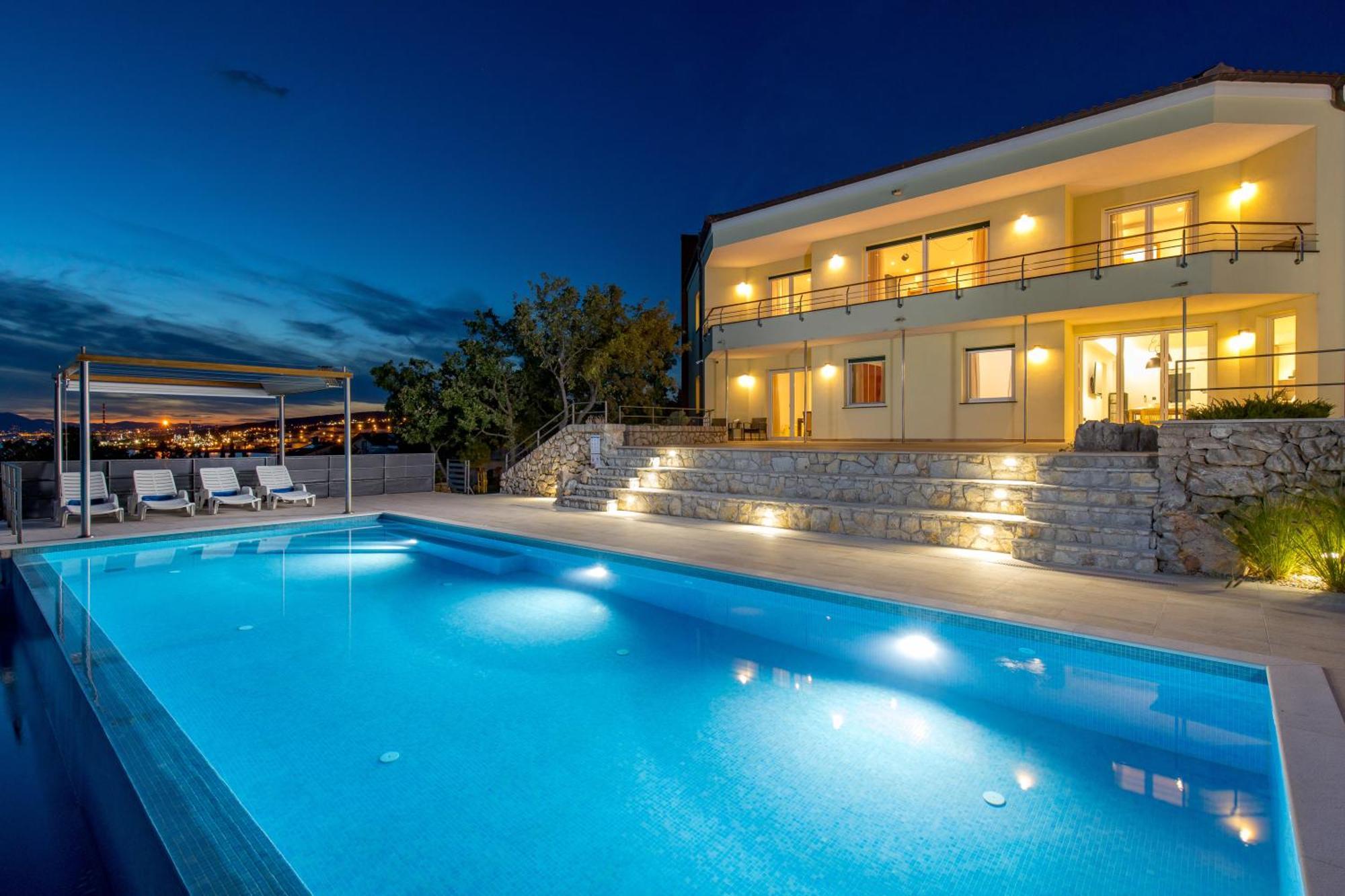 Luxury Villa Ostro With Pool & Krk Bridge View Кралєвиця Екстер'єр фото