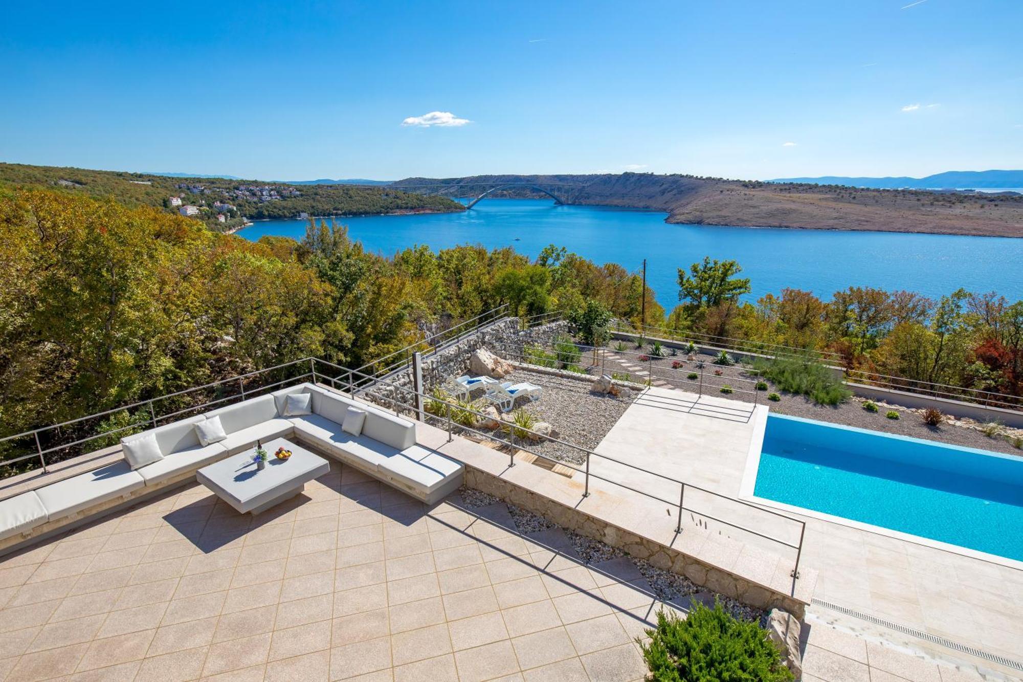 Luxury Villa Ostro With Pool & Krk Bridge View Кралєвиця Екстер'єр фото