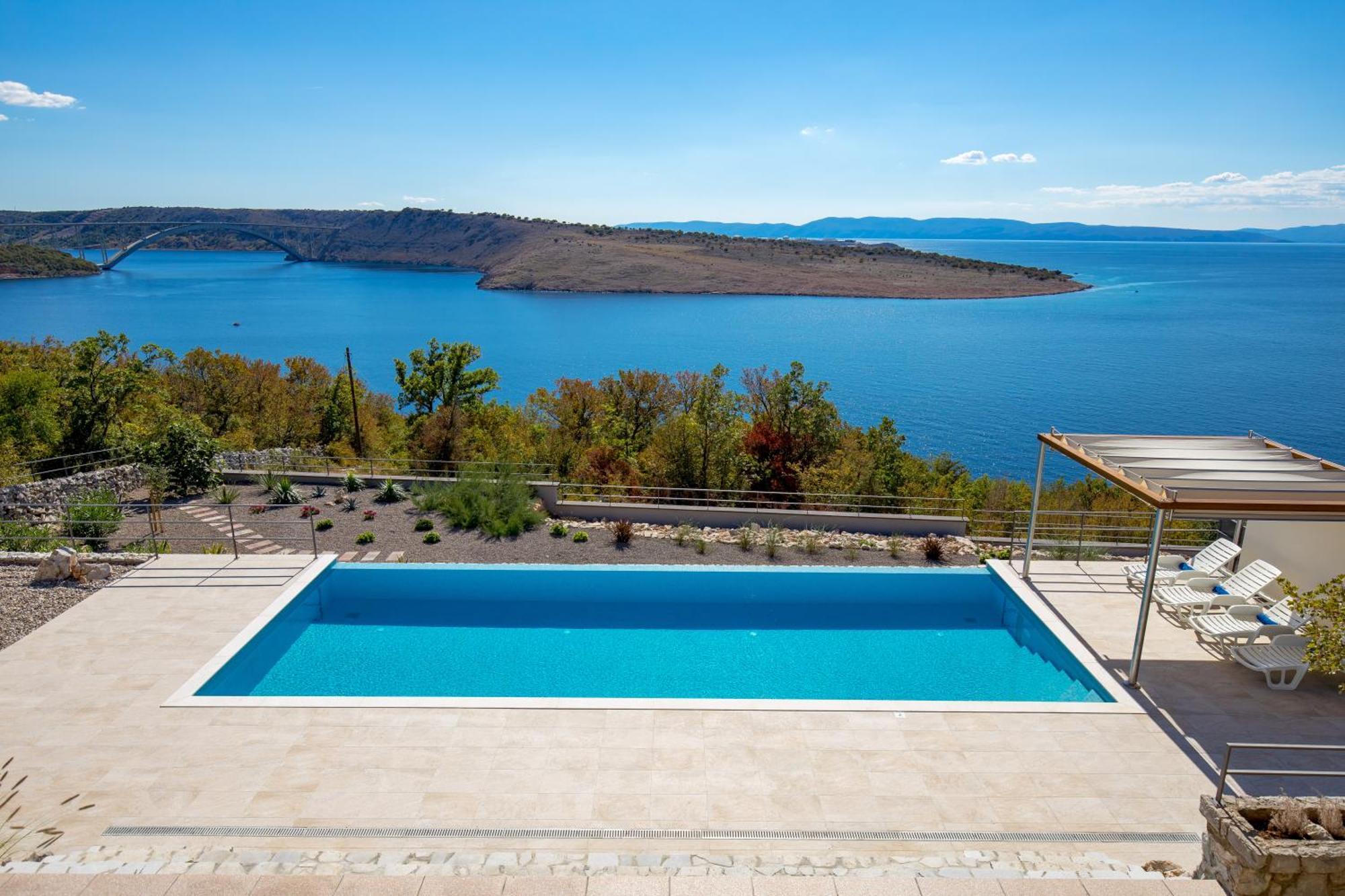 Luxury Villa Ostro With Pool & Krk Bridge View Кралєвиця Екстер'єр фото