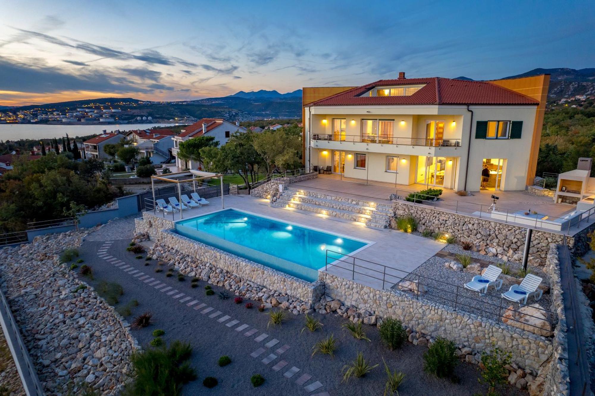 Luxury Villa Ostro With Pool & Krk Bridge View Кралєвиця Екстер'єр фото